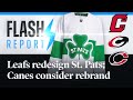  flash leafs redesign st pats jersey canes plan rebrand