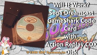 Will It Work? Sega Dreamcast Gameshark Code Card With Action Replay Dcx Cd