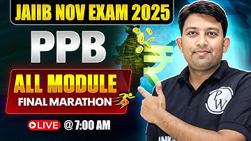 JAIIB Marathon Nov 2025 | JAIIB PPB Maha Marathon | All Modules | PPB JAIIB Marathon | by Arvind Sir