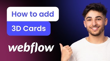 How to add a 3D Cards to Webflow