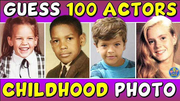 Guess the "100 ACTORS FROM A CHILDHOOD PHOTO" QUIZ! 👀 TRIVIA/CHALLENGE (PART 3)