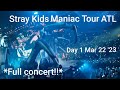 Capture de la vidéo *Full Concert!!*❤️🖤@Straykids Maniac Tour Atlanta Day1 Mar 22 '23 @State Farm Arena#Maniacworldtour