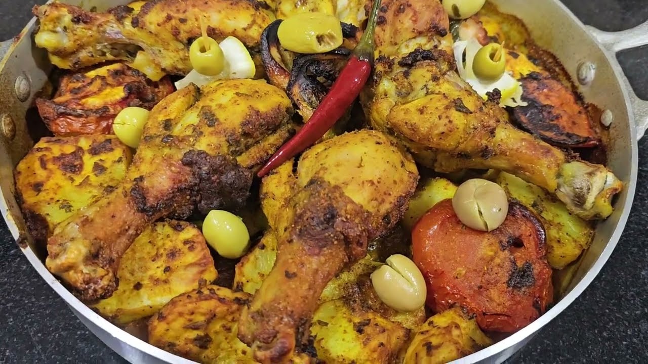 فخيدات الدجاج والبطاطس في الفرن#اكسبلورChicken thighs and potatoes in the oven #explore