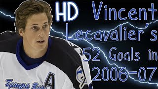 Vincent Lecavalier&#39;s 52 Goals in 2006-07 (HD) (Rocket Richard Season)