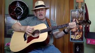 Video thumbnail of "2312  - Knockin' On Your Screen Door  - John Prine cover  - Vocal -  Acoustic Guitar & chords"