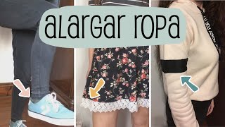 Cómo alargar ropa (jean, buzo y pollera) | Lali Verónica