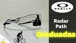 Gafas Oakley Radar Path graduadas con lentes transparentes para ciclismo y pádel