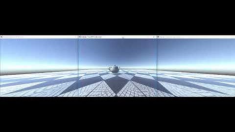 VR networked environment using Unity Cluster Package