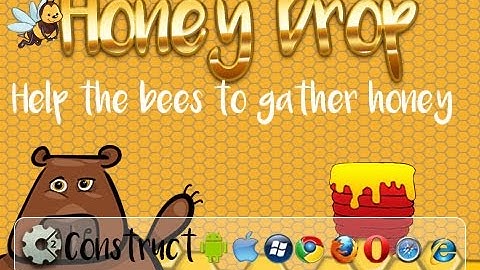 Honey Drop Game Made With Construct 2 Engine