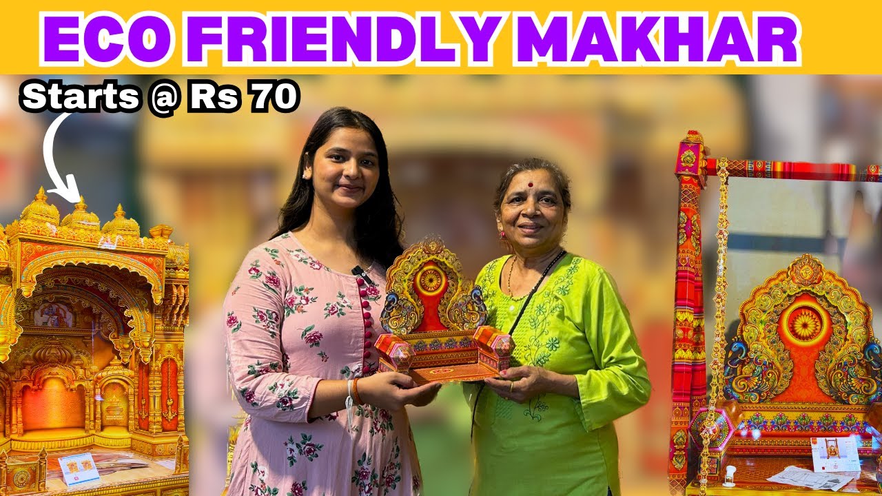 Eco-Friendly Ganpati Makhar | Dadar Ganpati Decoration Market | Mandap Decoration Ideas for Home