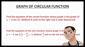 GRAPH OF CIRCULAR FUNCTION: FINDING THE EQUATION OF A FUNCTION