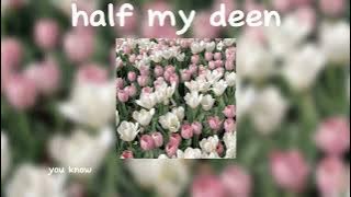 half my deen | siedd | vocals only | sped up ⬆️ | love nasheed | with English lyrics |