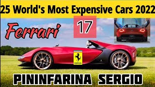 Ferrari Pininfarina Sergio | The most expenisve car 2022 | $3.9 Million Supercar
