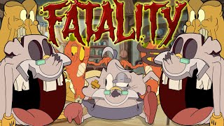 Cuphead Fatality- All Brutal Fan Made Knockouts ( Animation )