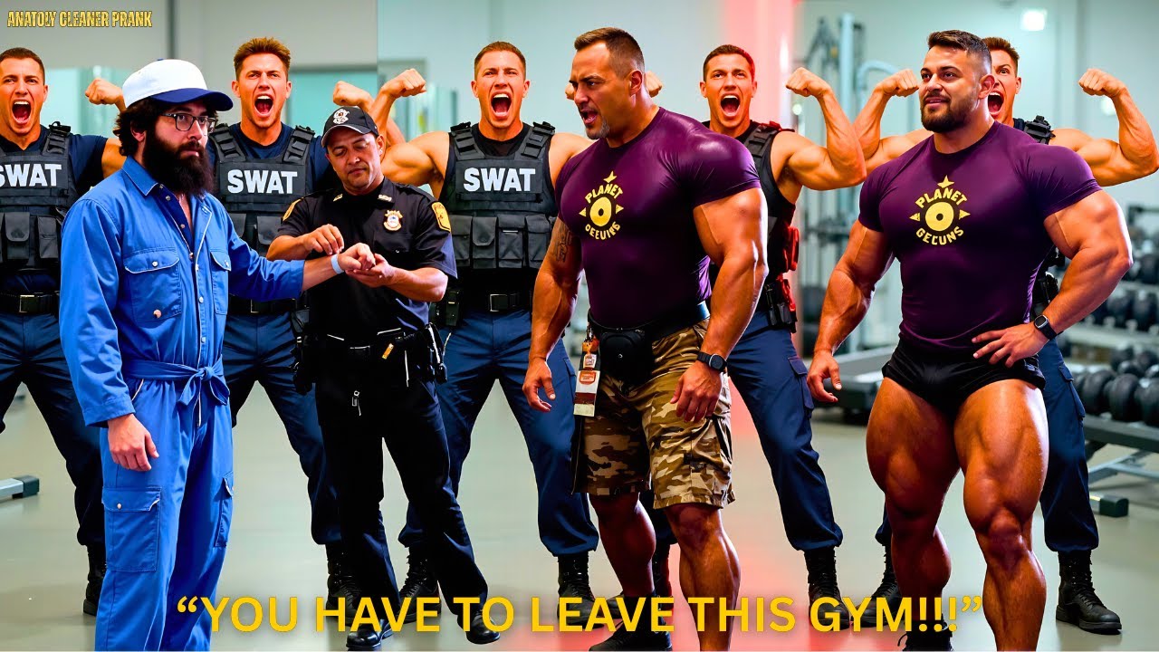 Спортзал сходит с ума, когда Анатолий достаёт свою 32-килограммовую швабру!!! | Розыгрыши в спорт...