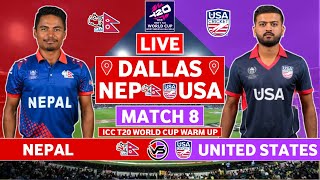 ICC T20 World Cup Warm Up Live: Nepal vs United States Live | NEP vs USA Live Scores & Commentary