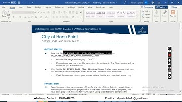 Shelly Cashman Excel 365/2021 | Module 6: SAM Critical Thinking Project 1c City of Honu Point