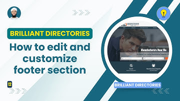 How to edit and customize footer section in Brilliant Directories by Dev Bilal | Home page series.