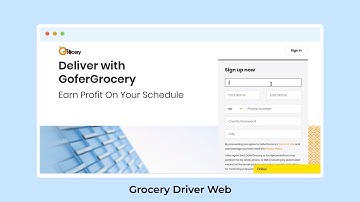GoferGrocery Driver Working | GoferGrocery Delivery Partner App  - Trioangle