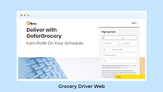 GoferGrocery Driver Working | GoferGrocery Delivery Partner App  - Trioangle screenshot 1