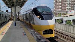 【常磐線】12M 特急ひたち12号 E657系K2編成(イエロージョンキル塗装) 南千住駅 通過シーン
