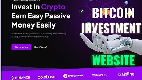 How to Create BITCOIN INVESTMENT Website in Nigeria