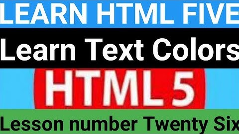 Learn HTML ll Lesson Twenty Six ll Oxford Academy