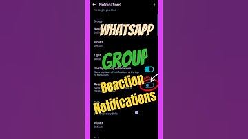 How to Turn ON & OFF Group Reactions Notifications on WhatsApp? #shorts #shortsfeed #trending