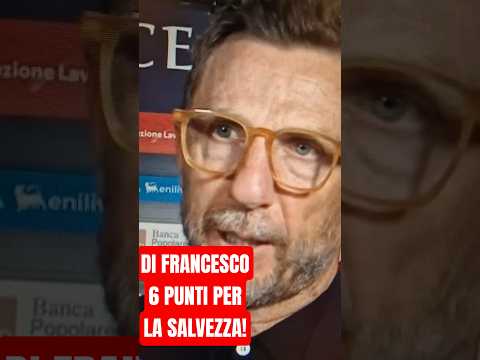 Video LECCE JUVENTUS 0-1 DI FRANCESCO POSTPARTITA