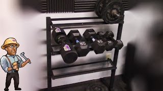 How to Build a Home Dumbbell Weight Rack  DIY