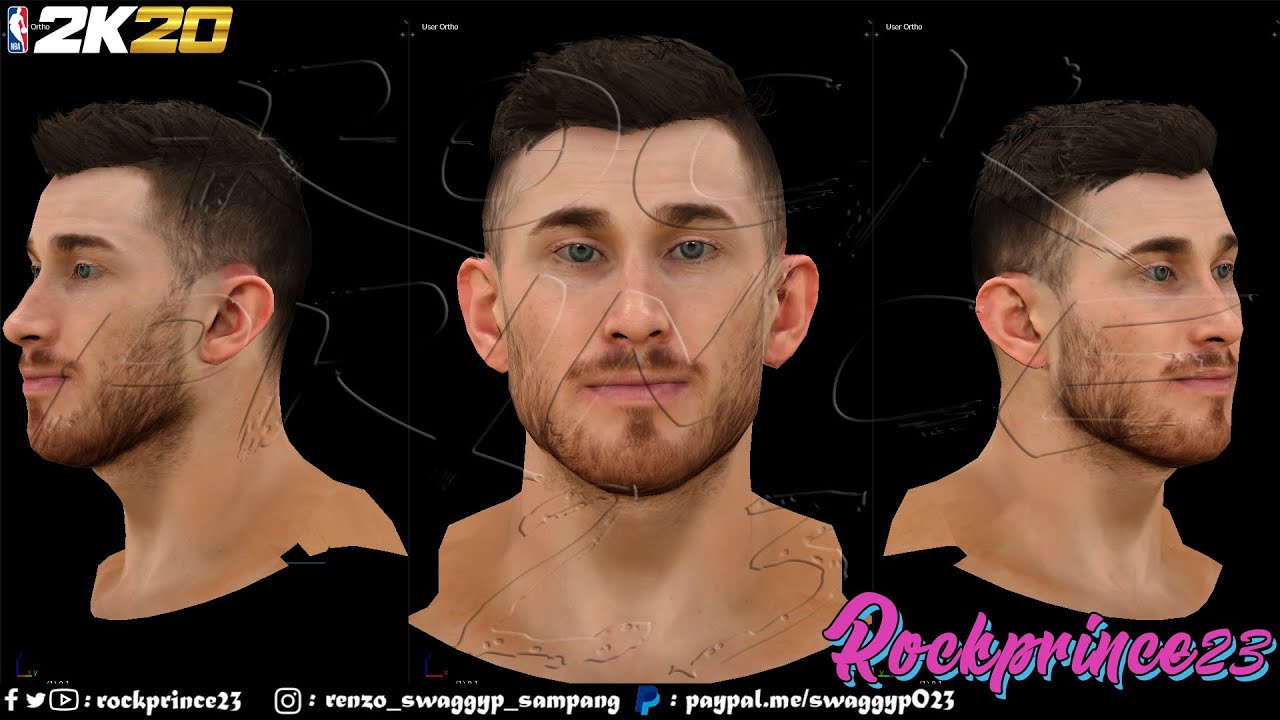 Gordon Hayward HD Face and Body Model By vincecarter15 [FOR 2K20]