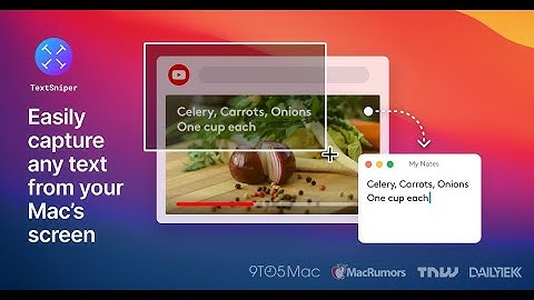 TextSniper app demo. Grab text any image on your Mac with capture and extract