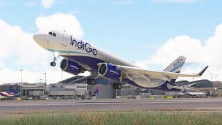 IMPOSSIBLE WHEN LANDING!! INDIGO AIRBUS A320 Landing At Los Angeles Airport