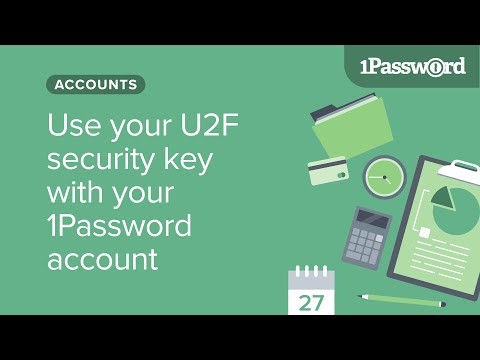 Use your U2F security key with your 1Password account