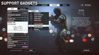 BATTLEFIELD 4 - All Weapons, Gadgets, Attachments, Equipment + Customisation