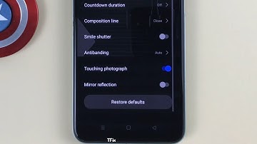How to enable/disable Touching photograph in camera on Realme C35 Android 11
