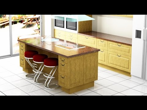 Como hacer una isla para la cocina youtube Fotos de islas de cocinad