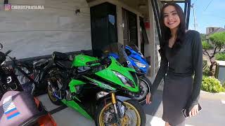 DEWI NYOBAIN MOTOR AKANG MV, KONDISI NYA BEGINI SELAMA DI RUMAH CHERRY‼️ JADI PENGEN