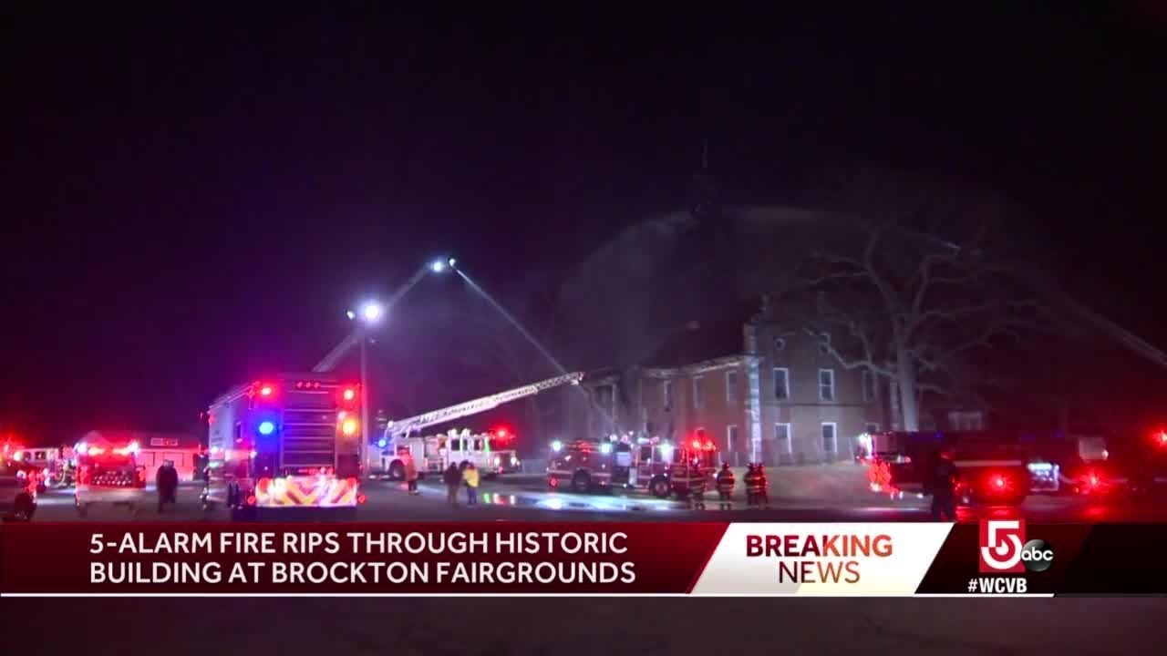 Fire rips through historic Brockton building