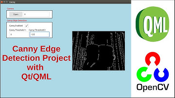 Canny Edge Detection Project with QML & OpenCV by using a camera