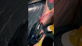 Abstract tattoo timelapse