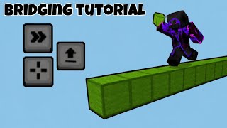 How To Bridge In Minecraft Bedrock Mobile! (Easy Tutorial)