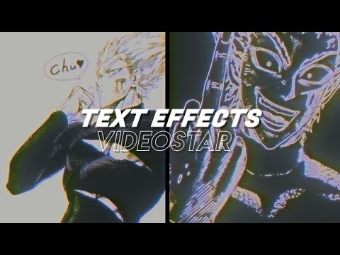 ae like text effects on videostar!