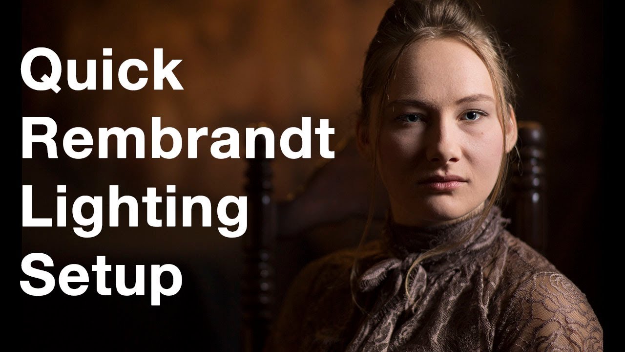 Photography Tips-Quick Rembrandt Lighting Setup - YouTube