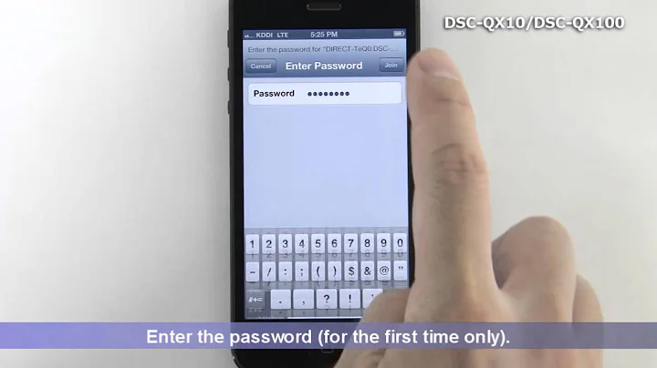 DSC-QX10/DSC-QX100 Quick Start Guide Video　(For iOS)