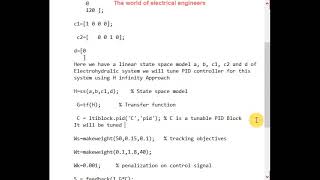 Fixed-structure control systems are that have predefined architectures
and controller structures. for example a pid in this video ...