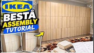 IKEA BESTÅ Single Storage Cabinet Combo with Cabinet Doors Full Assembly “How-to” Tutorial Demo