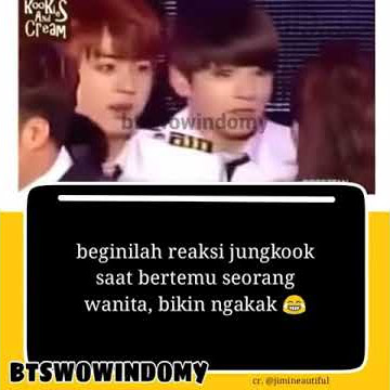 Beginilah reaksi jungkook saat bertemu dengan wanita