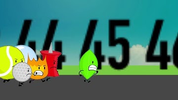 BFDI Chasing Leafy by Numbers 1 to 100 Add Round 1