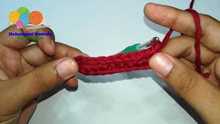 4 - غرزة الحشو (لمستخدمي اليد اليسرى) - خفايف Single Crochet stitch (sc st)
